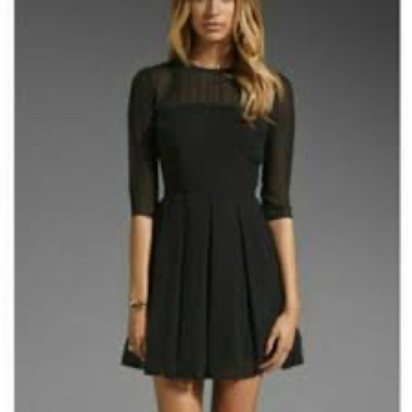 BB Dakota Shaelei Fit & Flare Sheer Dress - Picture 1 of 11